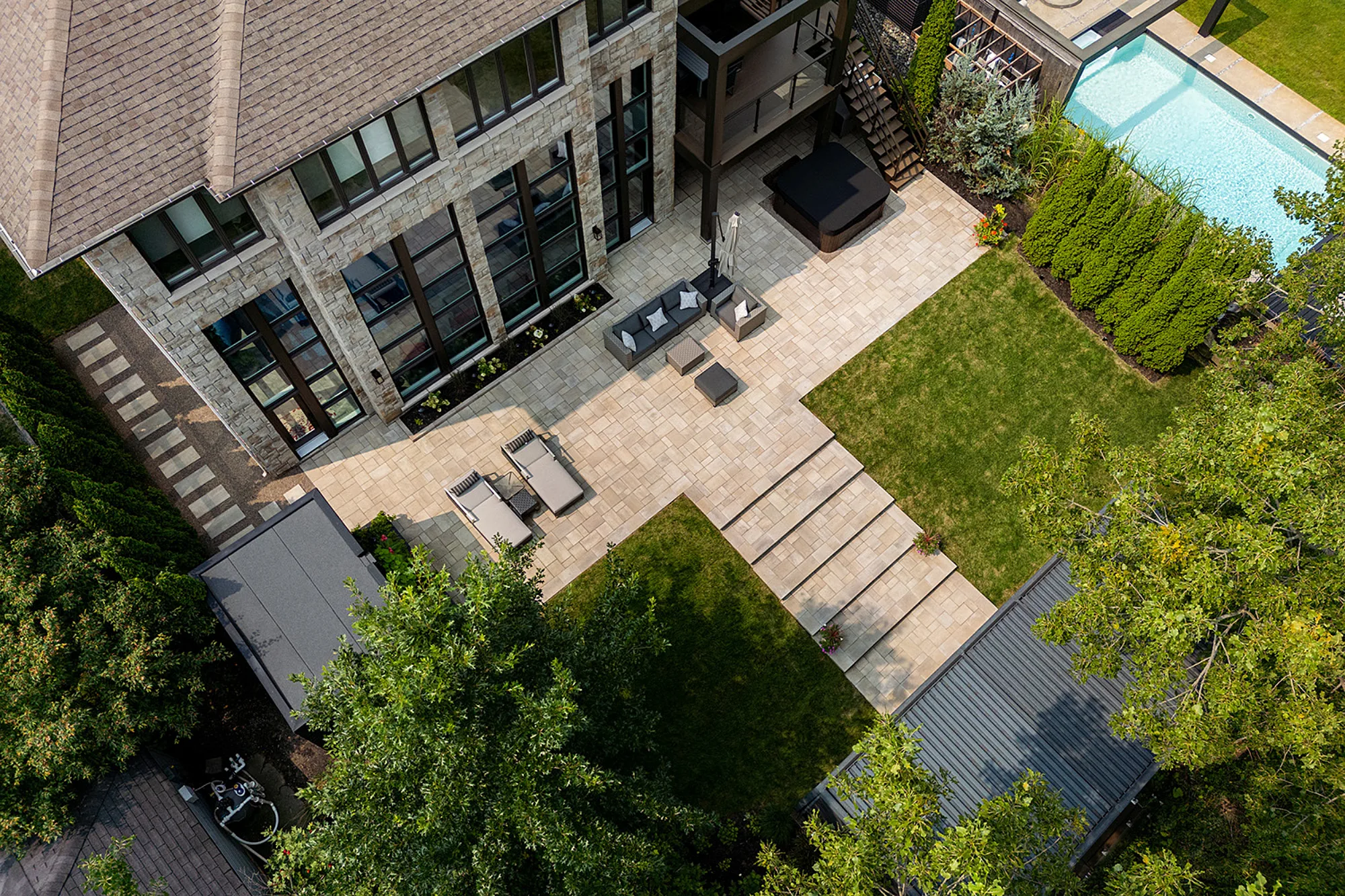 Rinox landscaping ideas for sloped backyard