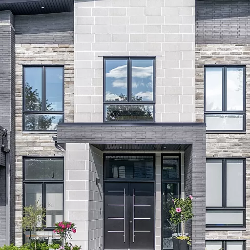 ARCHITECTURAL SILVER WHITE NOVELLO MIDNIGHT BLACK