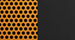 Hugo Barbec Noir et orange brule