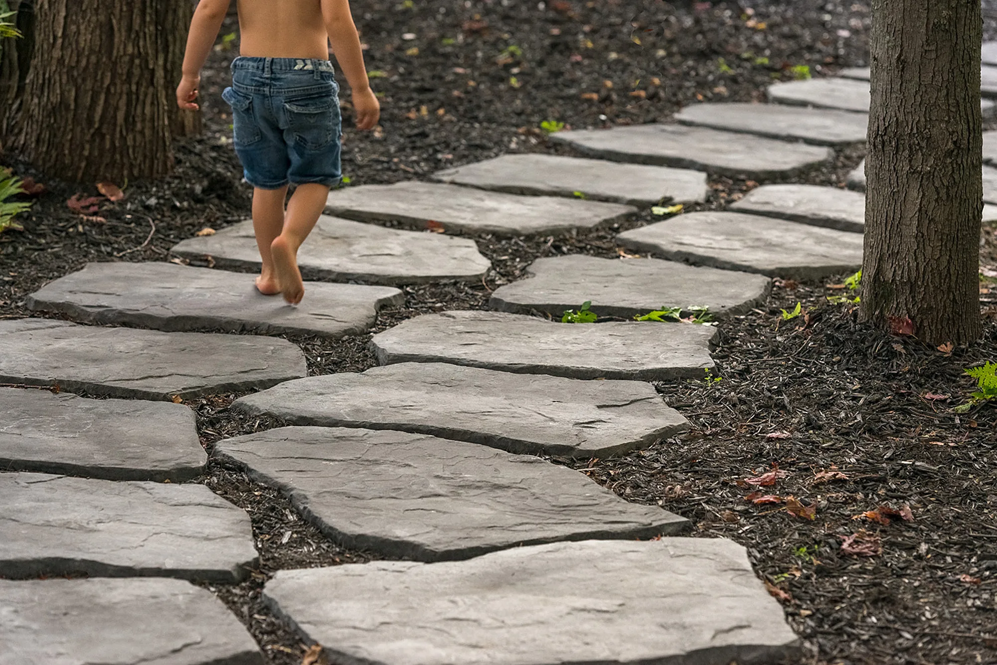 Rinox Pas Japonais Japanese Path Stone Gris Marbre Marbre Grey